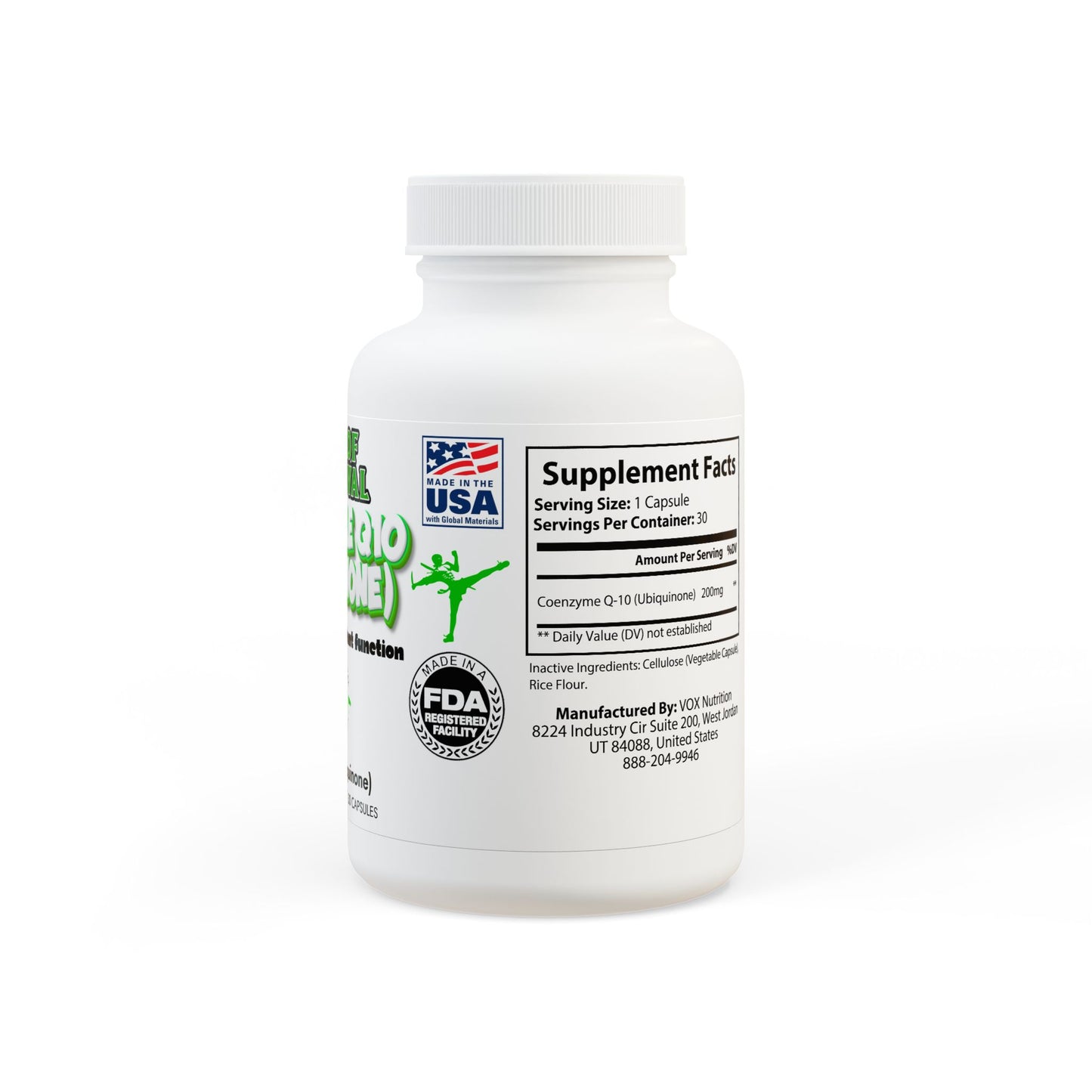 CoQ10 (Ubiquinone) Supplement (30 Capsules)