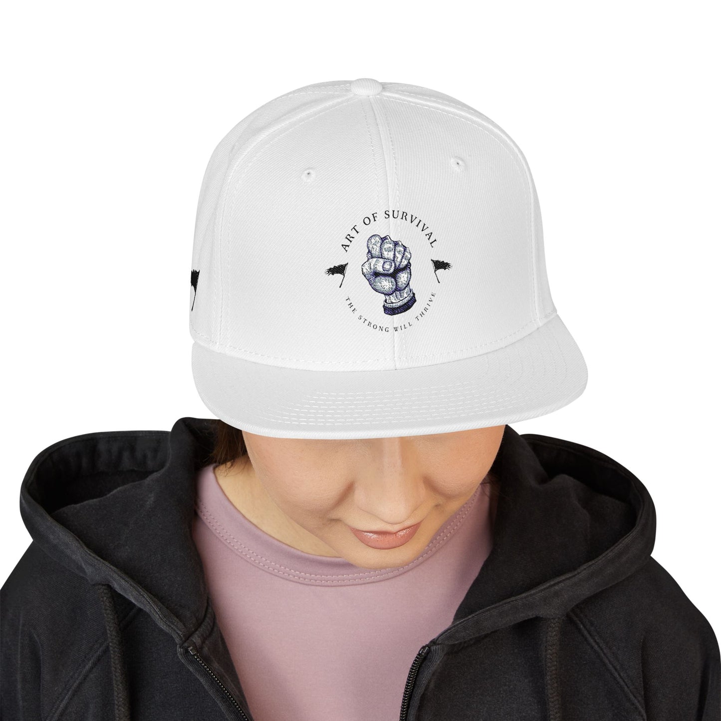 Copy of Snapback Cap - The Art of Survival Fist Logo Embroidery Hat - Martial Arts Fitness Longevity Apparel