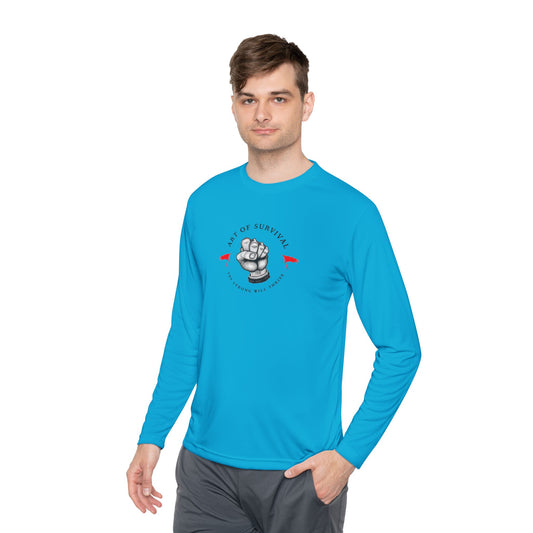 Long Sleeve Tee - "The Art of Survival" Fitness - Martial Arts - Activewear - Fist Design