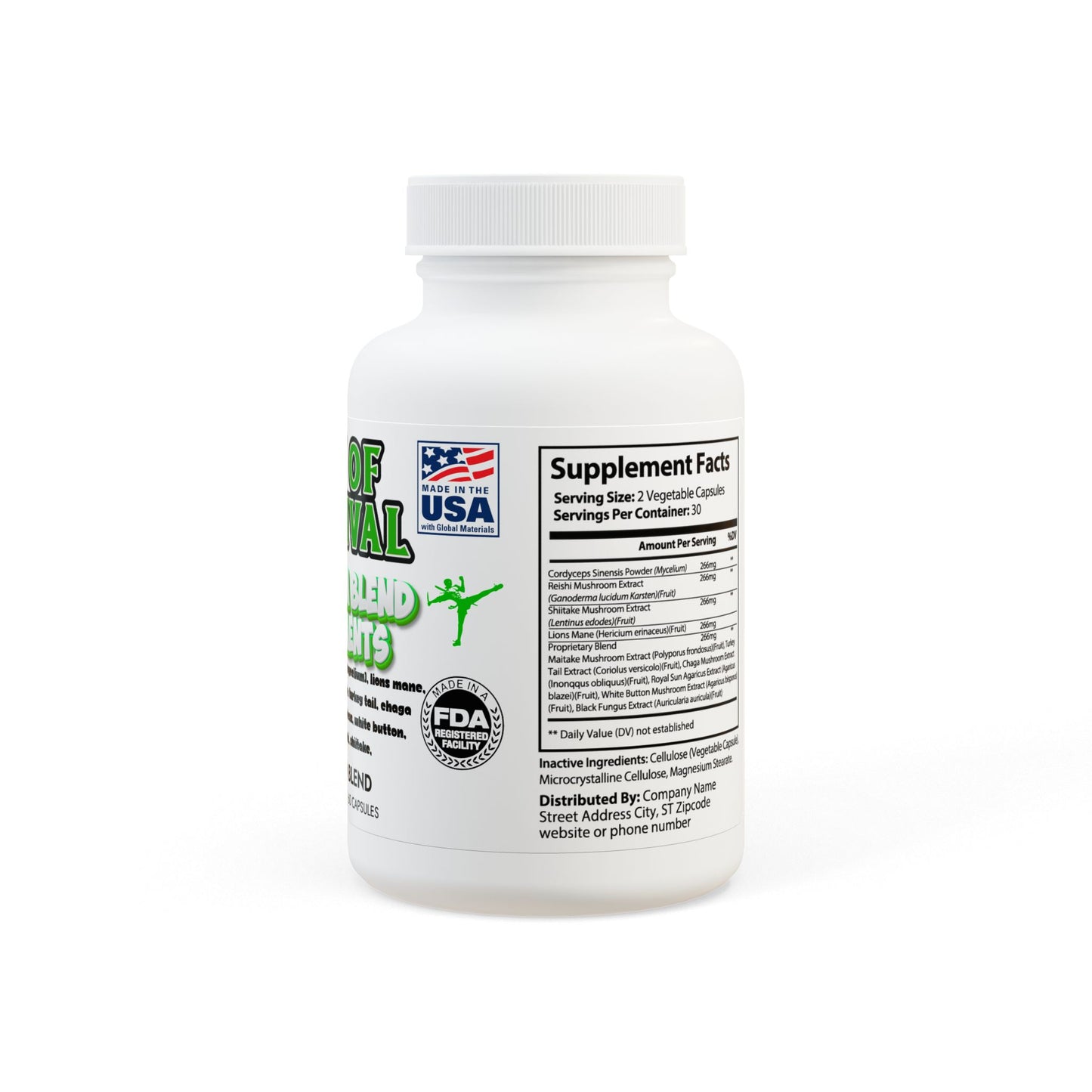 Mushroom Blend Supplement (60 Capsules)