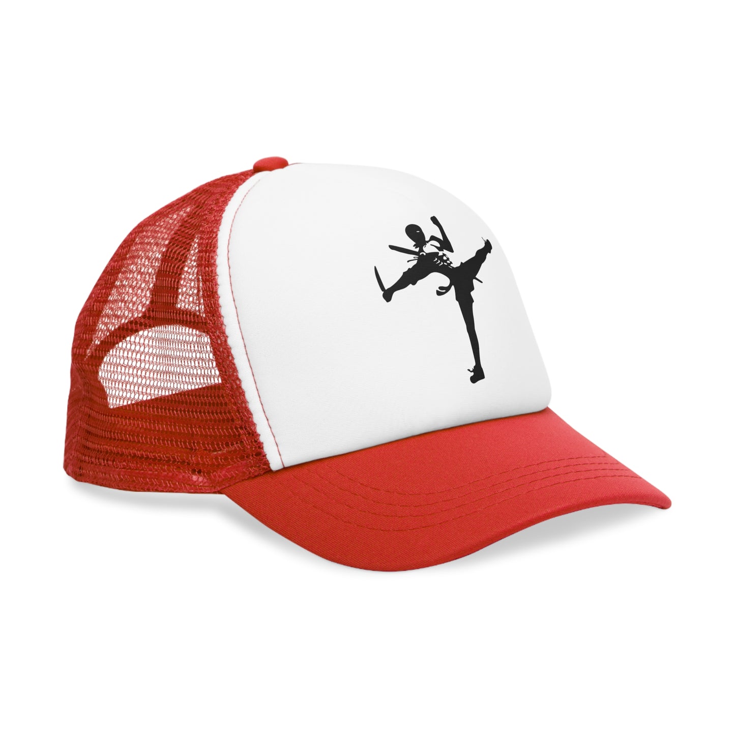 Dynamic Skeleton Kick Mesh Cap - Perfect for Sports and Halloween