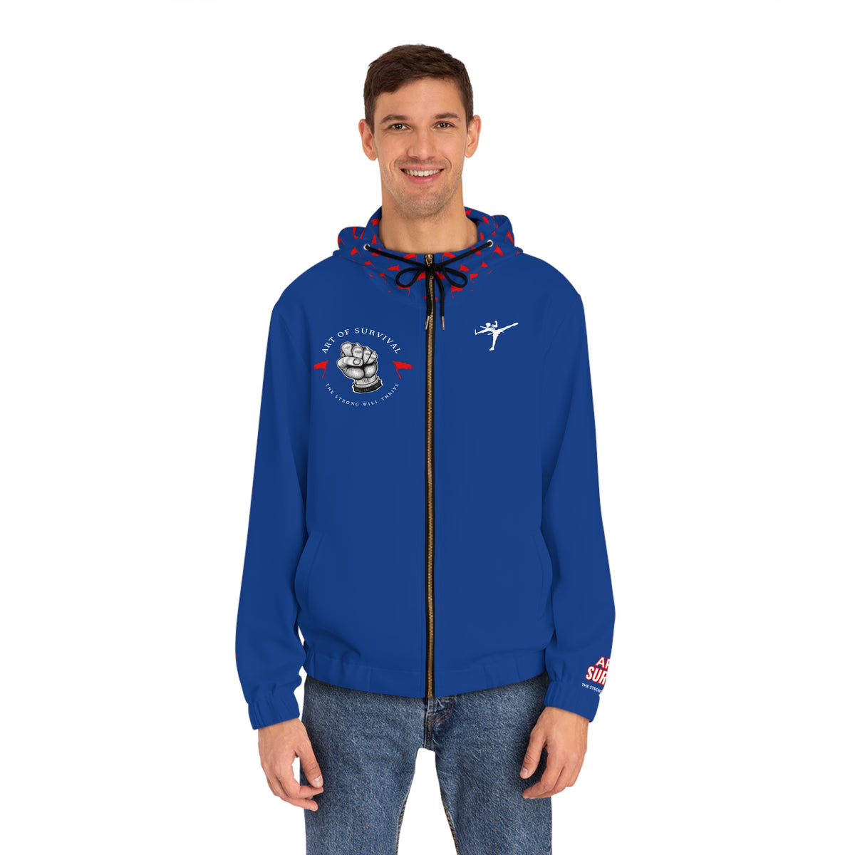 Full-Zip Hoodie - The Art of Survival - Martial Arts Logo