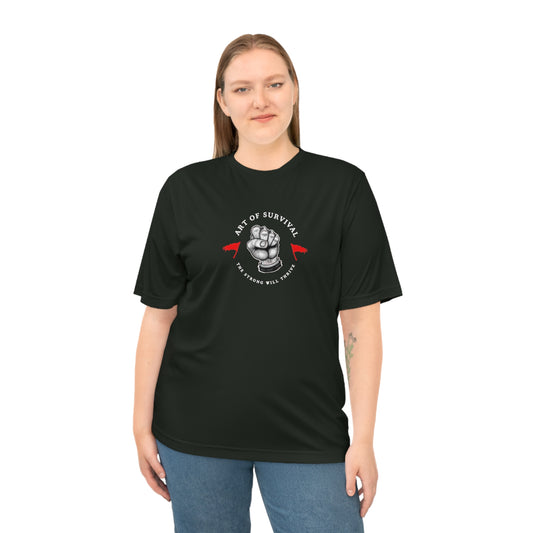 Martial Arts Logo Performance T-shirt - The Art of Survival - Fist