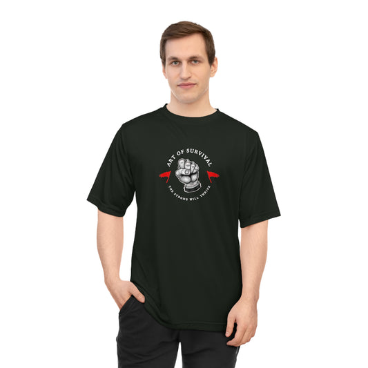 Martial Arts Logo Performance T-shirt - The Art of Survival - Fist