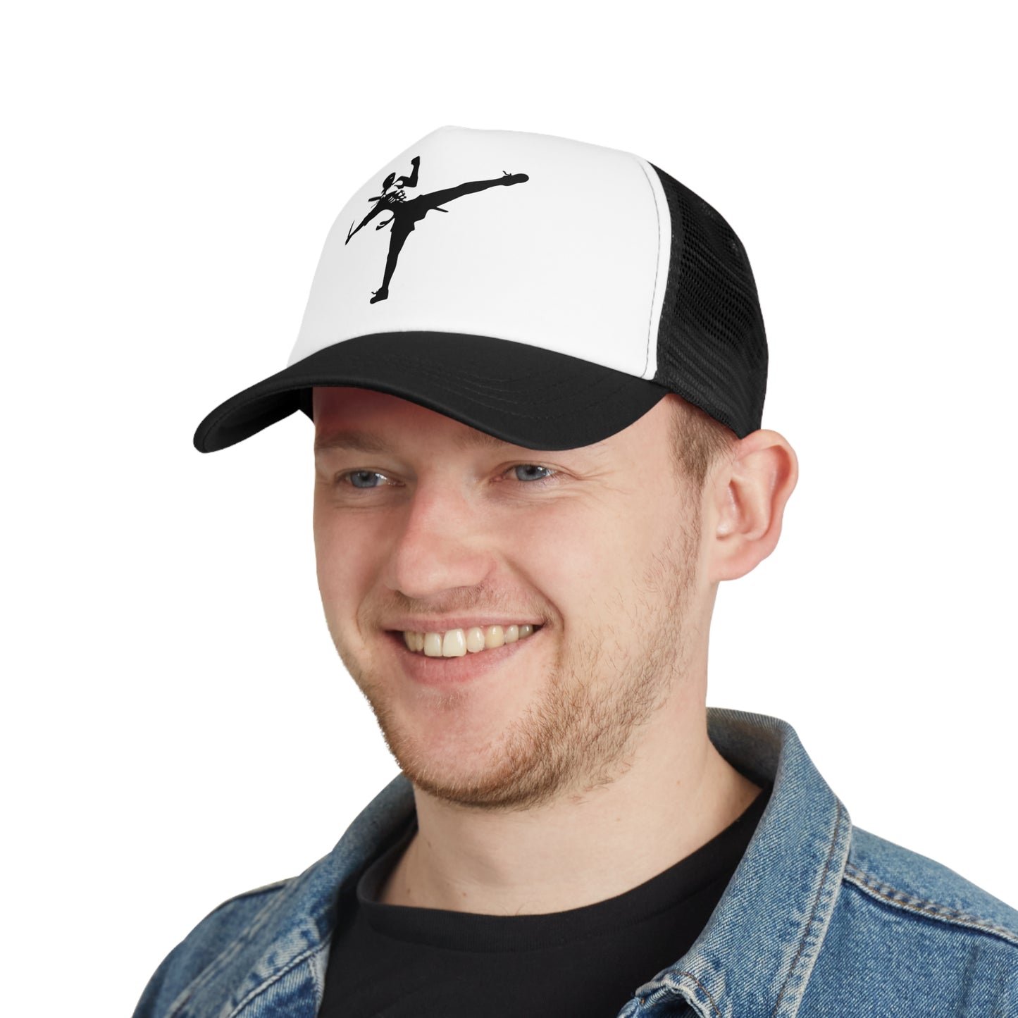 Dynamic Skeleton Kick Mesh Cap - Perfect for Sports and Halloween