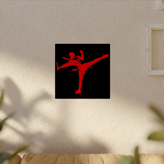 Art of Survival "Ninja-man" Textured Watercolor Matte Posters