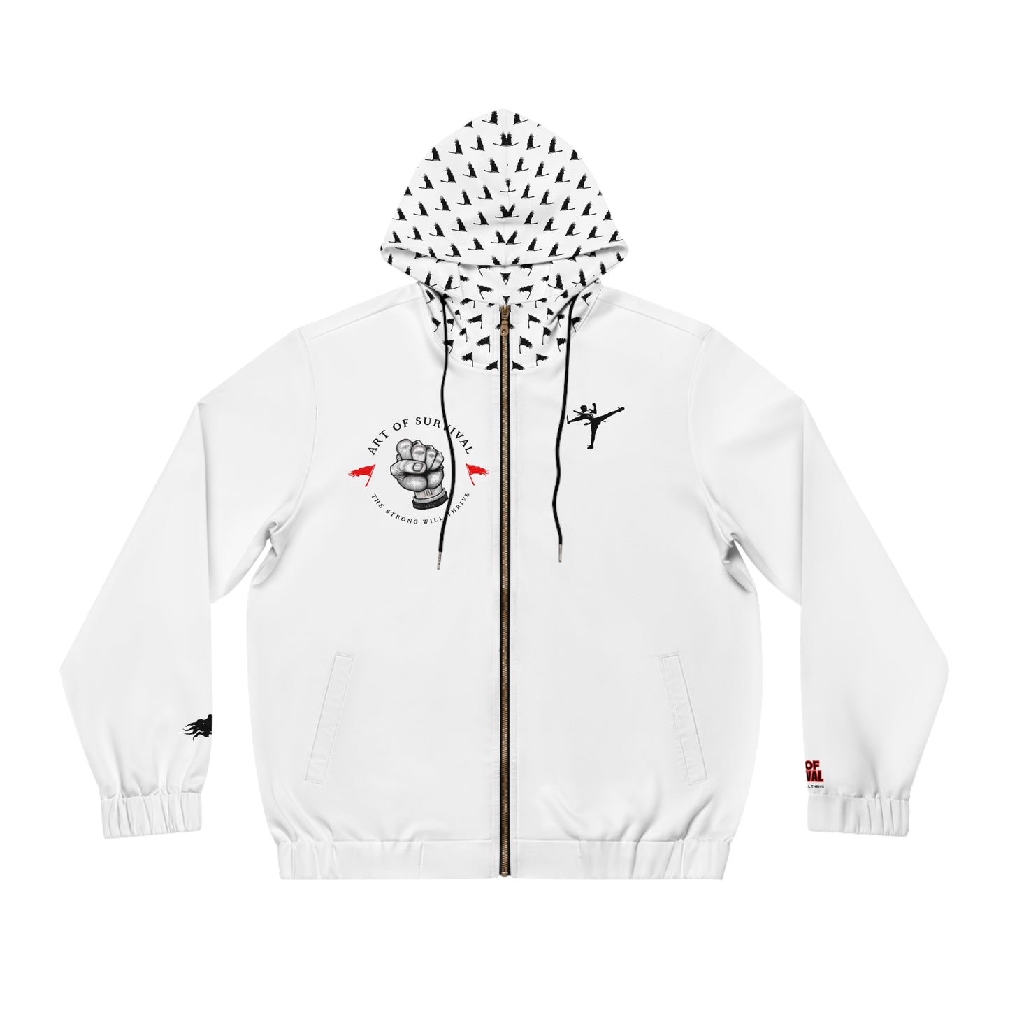 Full-Zip Hoodie - The Art of Survival - Martial Arts Logo