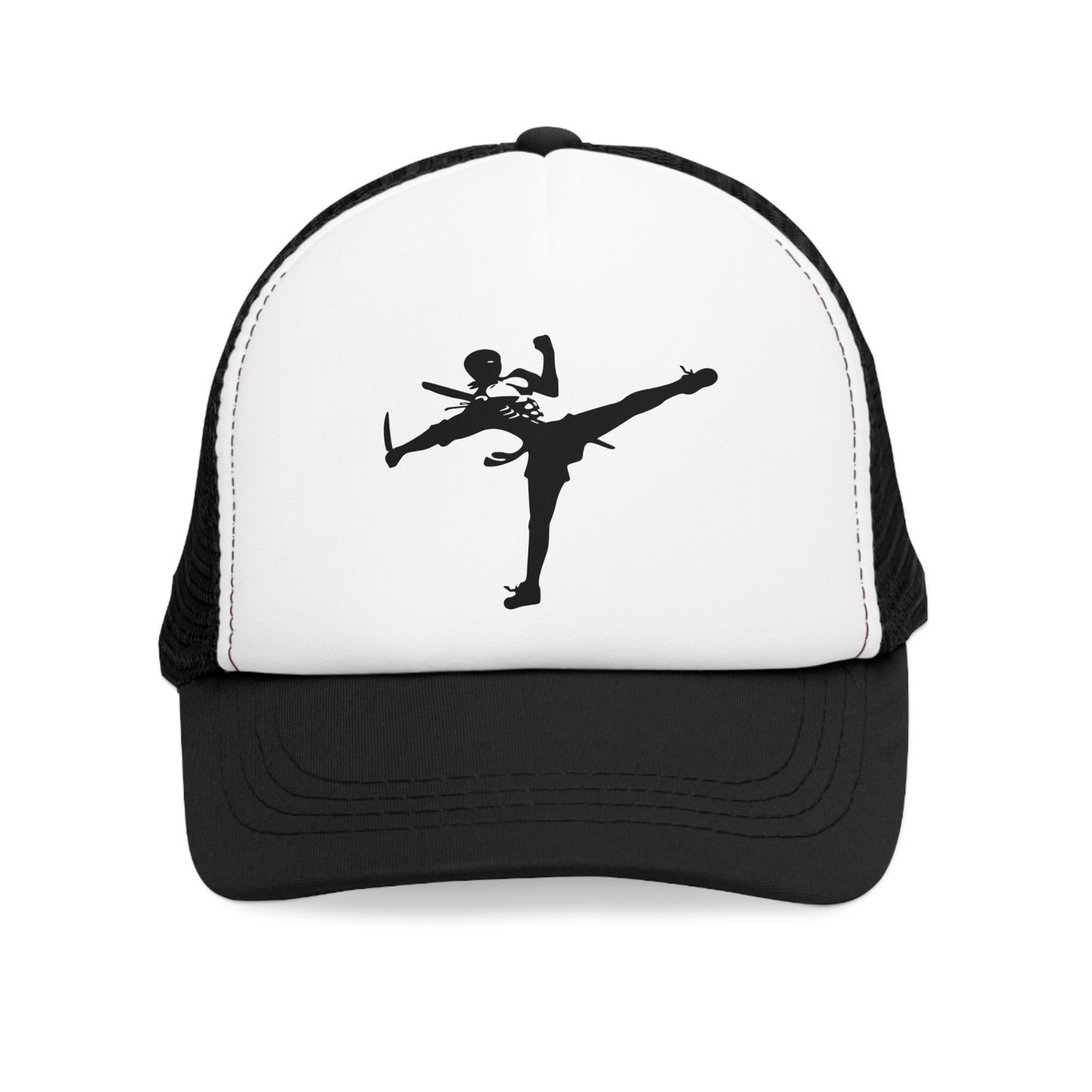 Dynamic Skeleton Kick Mesh Cap - Perfect for Sports and Halloween