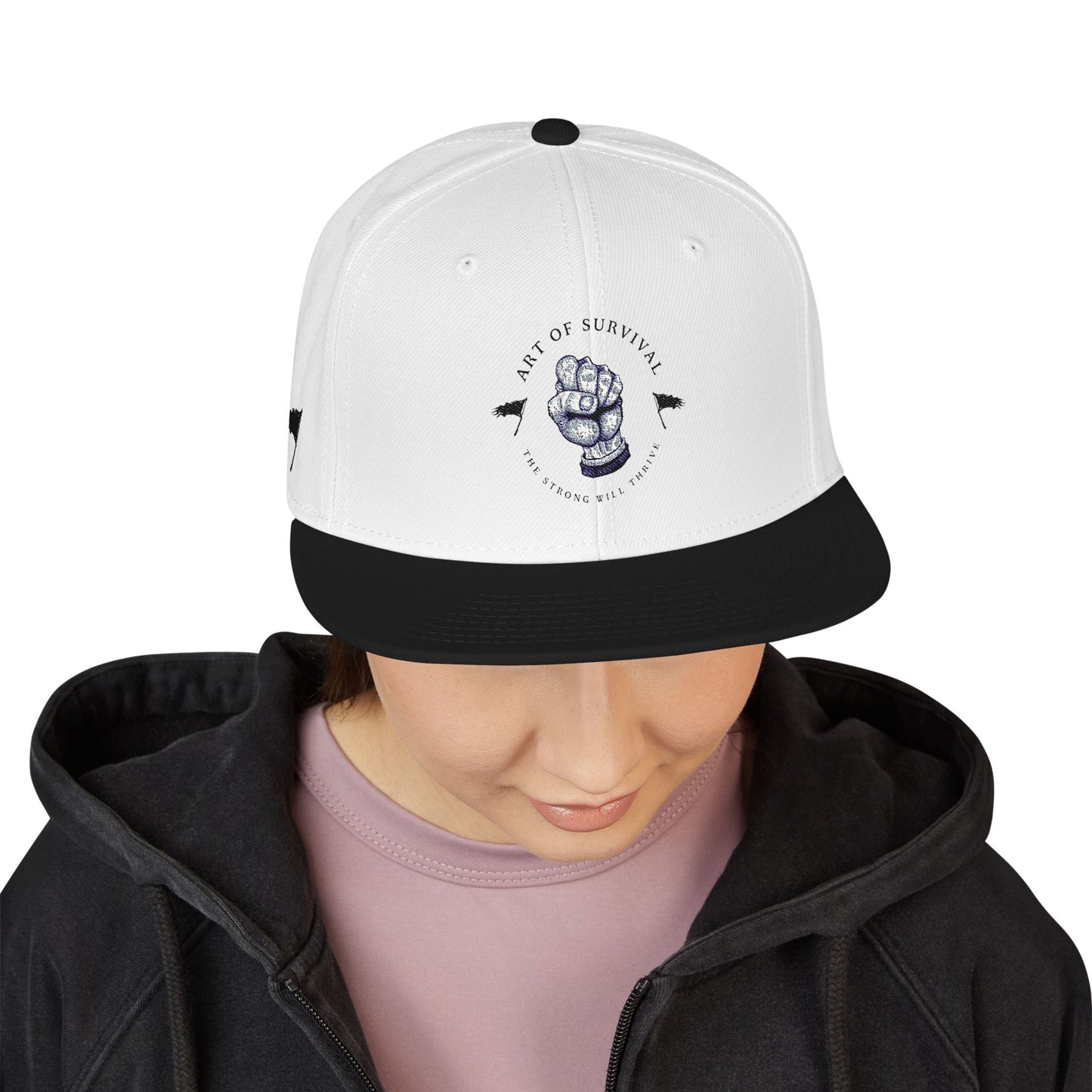Copy of Snapback Cap - The Art of Survival Fist Logo Embroidery Hat - Martial Arts Fitness Longevity Apparel