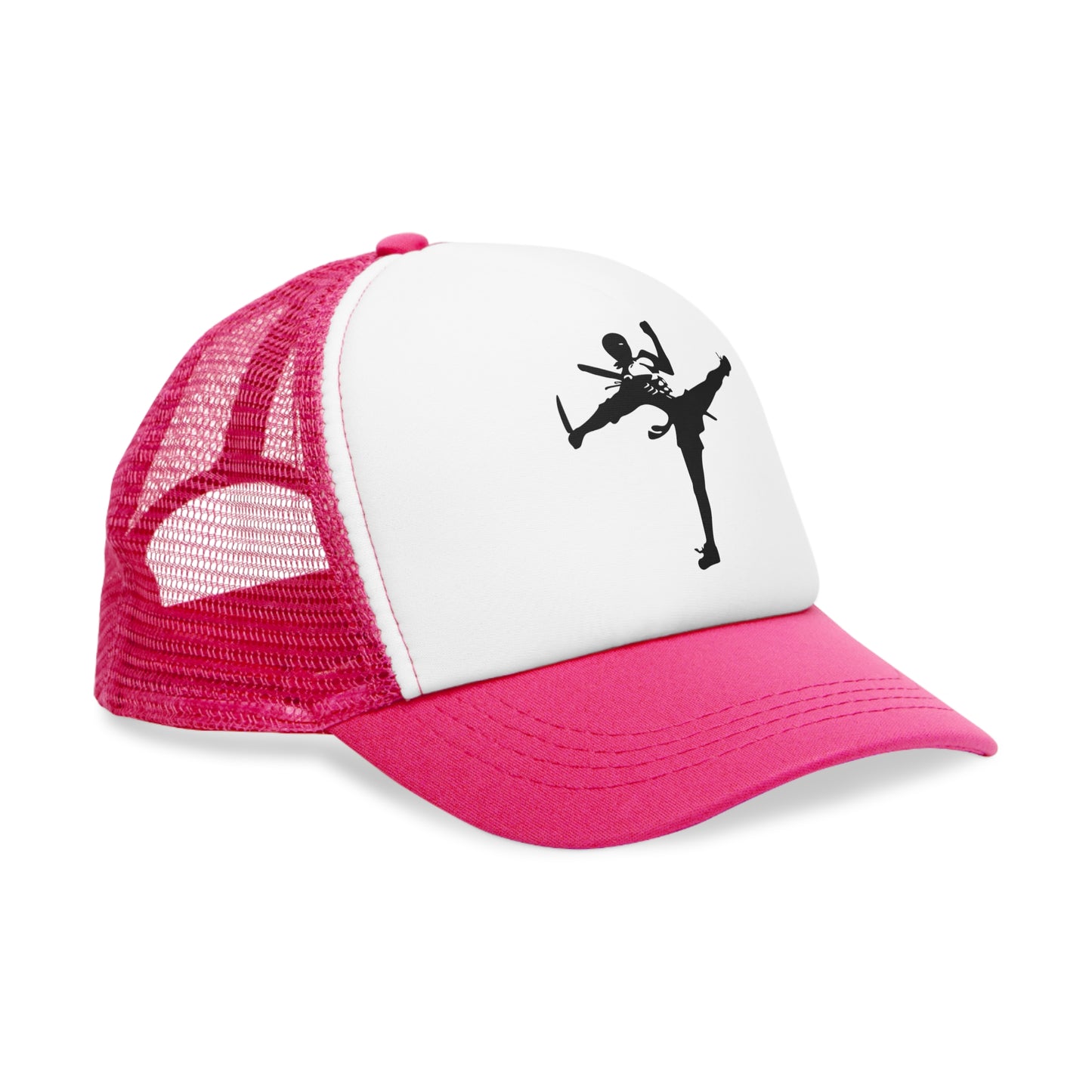 Dynamic Skeleton Kick Mesh Cap - Perfect for Sports and Halloween