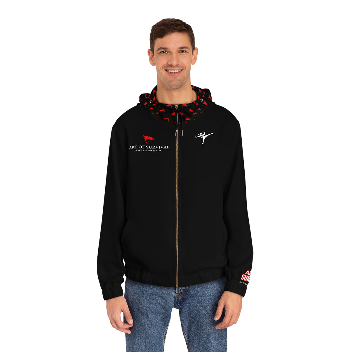 Full-Zip Hoodie - The Art of Survival - Limited Addition {Since the Beginning} Logo - Fitness Apparel