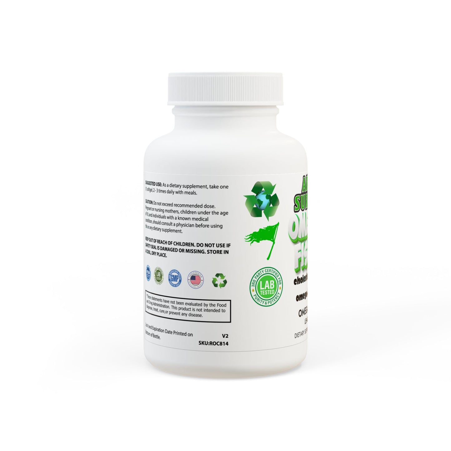 Omega 3 Fish Oil Supplement (60 Softgels)