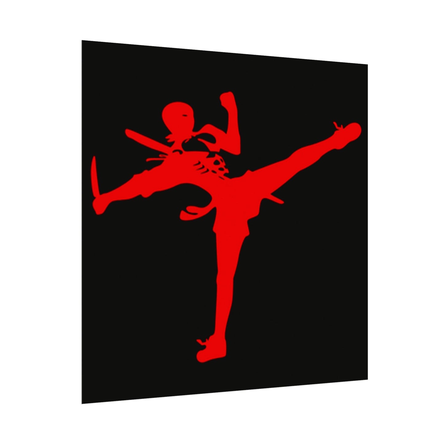 Art of Survival "Ninja-man" Textured Watercolor Matte Posters