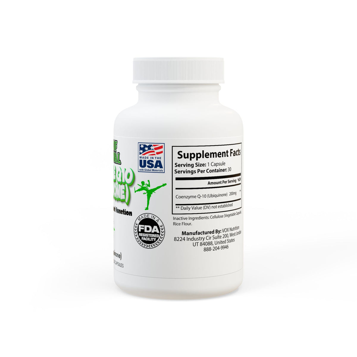 CoQ10 (Ubiquinone) Supplement (30 Capsules)