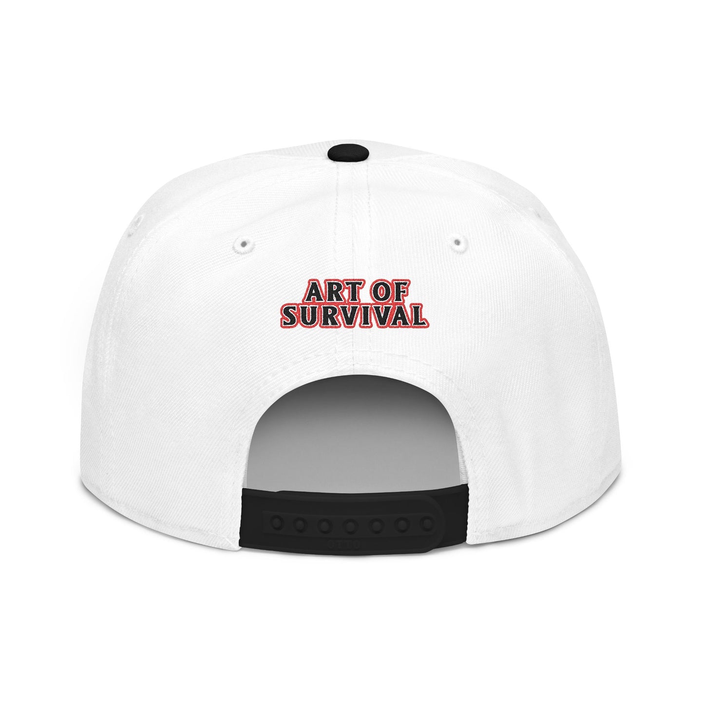Snapback Cap - Art of Survival Ninja man Logo Embroidery Hat - Martial Arts Fitness Longevity Apparel