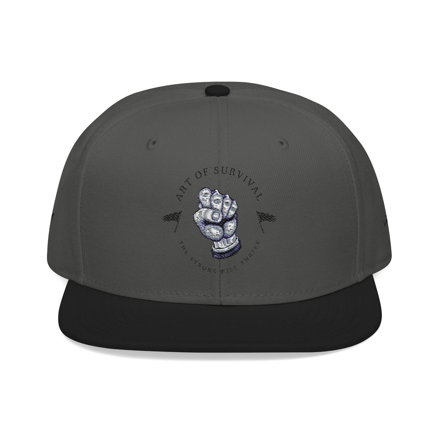 Copy of Snapback Cap - The Art of Survival Fist Logo Embroidery Hat - Martial Arts Fitness Longevity Apparel
