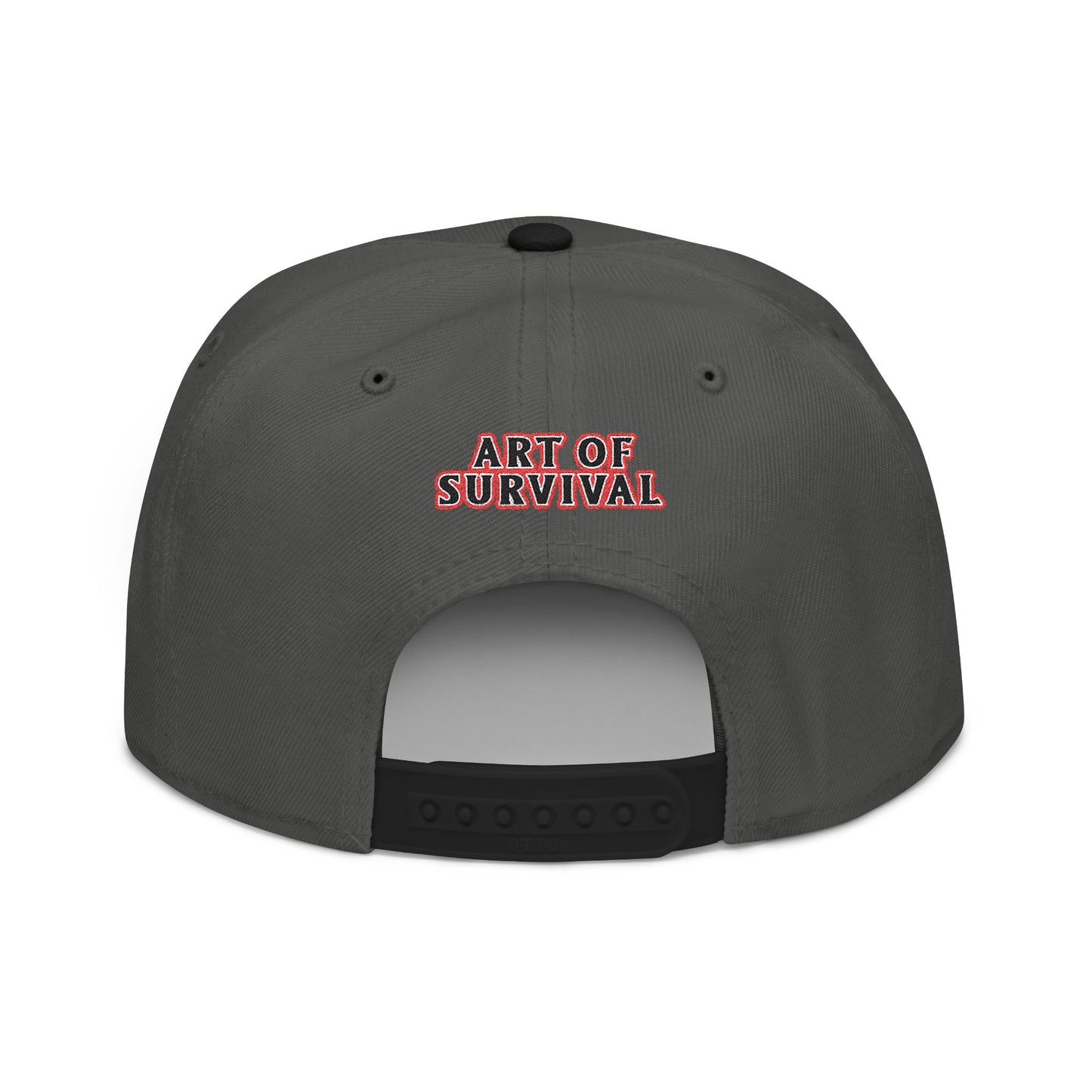 Snapback Cap - Art of Survival Ninja man Logo Embroidery Hat - Martial Arts Fitness Longevity Apparel