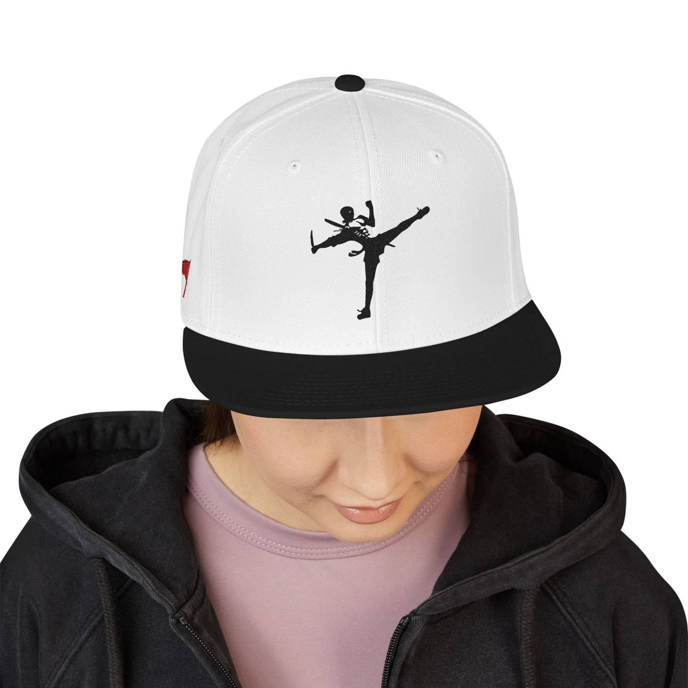 Snapback Cap - Art of Survival Ninja man Logo Embroidery Hat - Martial Arts Fitness Longevity Apparel