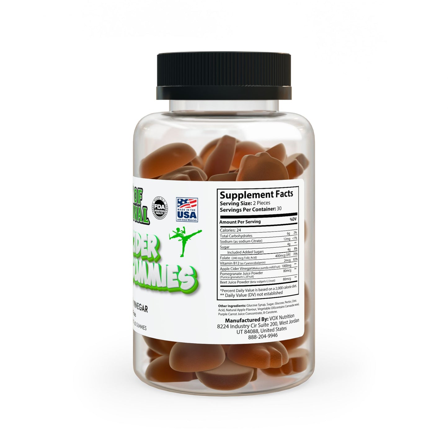 Apple Cider Vinegar Gummies (60 Gummies)