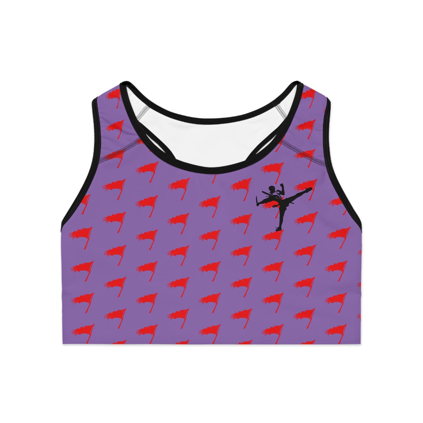 Sports Bra - The Art of Survival- Flag (All Over) Logo - Fitness - Brand
