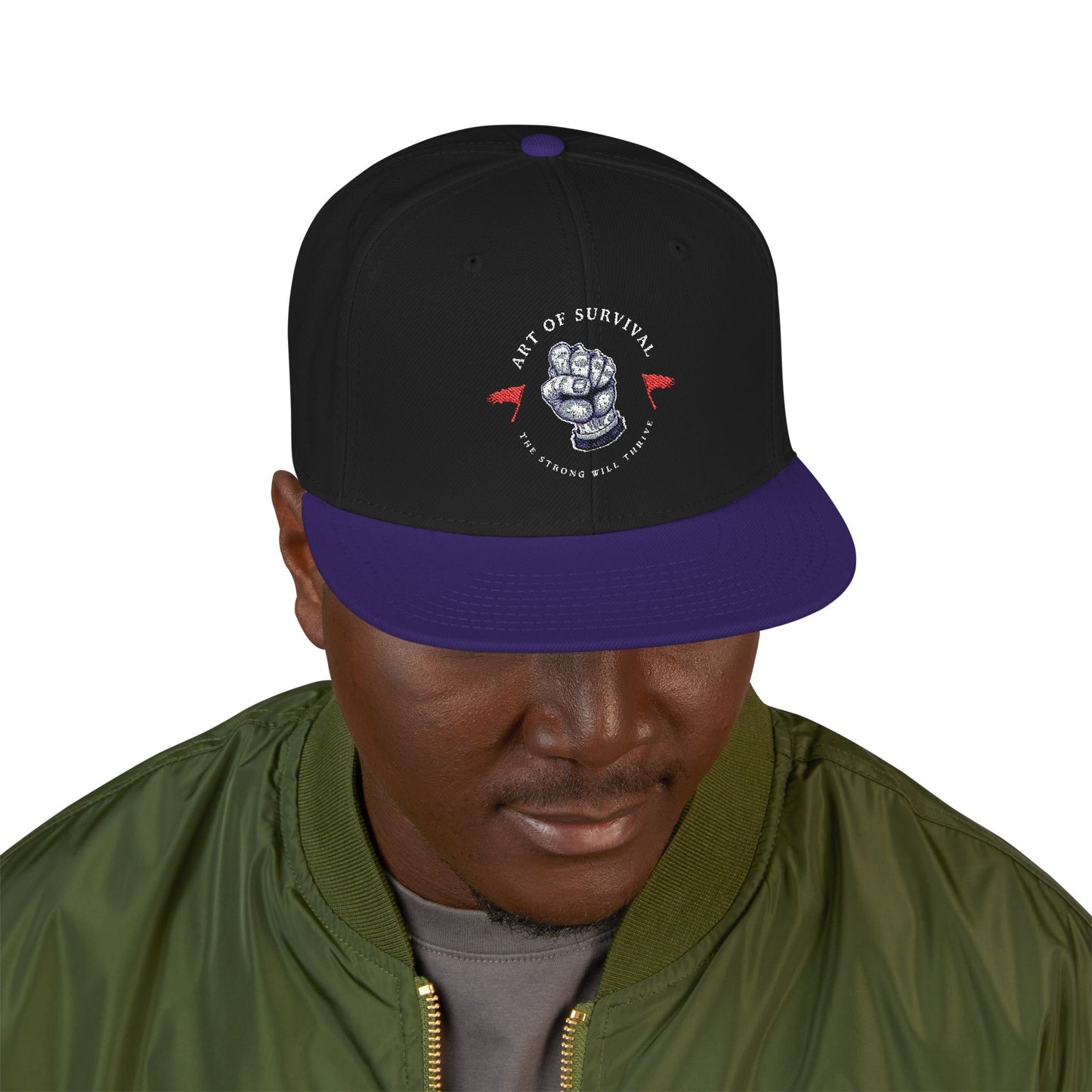 Snapback Cap - The Art of Survival Martial Arts Logo - Health & Fitness Lifestyle Brand
