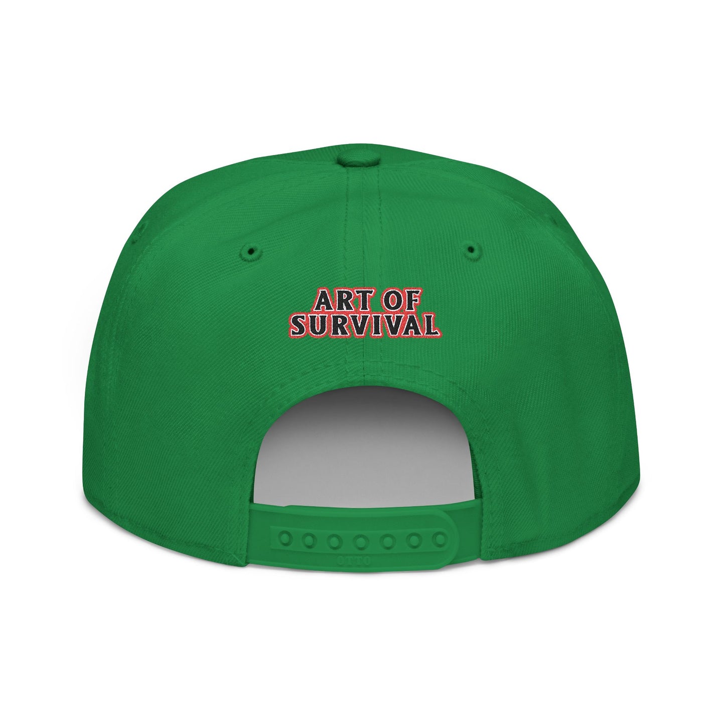 Snapback Cap - Art of Survival Ninja man Logo Embroidery Hat - Martial Arts Fitness Longevity Apparel