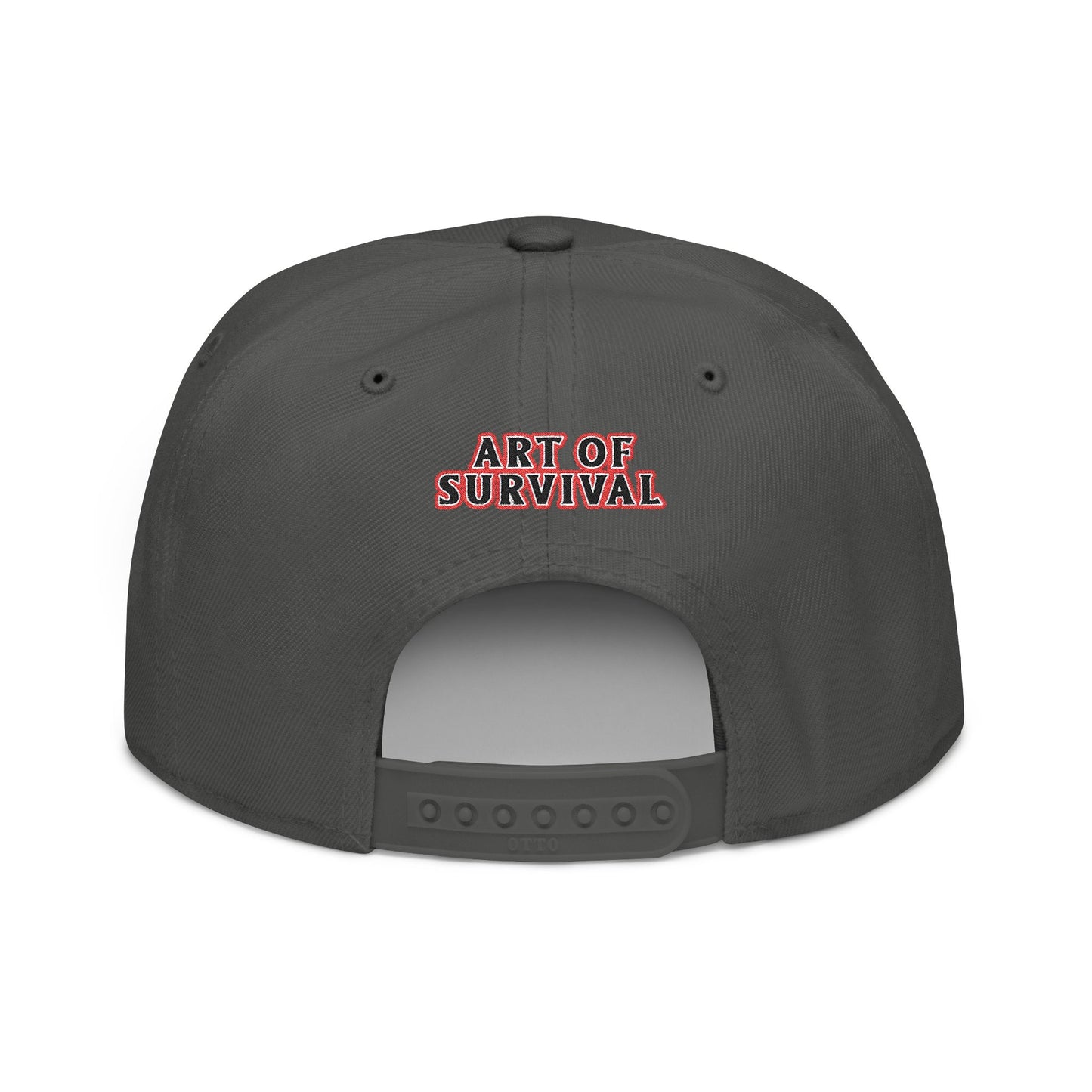 Snapback Cap - Art of Survival Ninja man Logo Embroidery Hat - Martial Arts Fitness Longevity Apparel