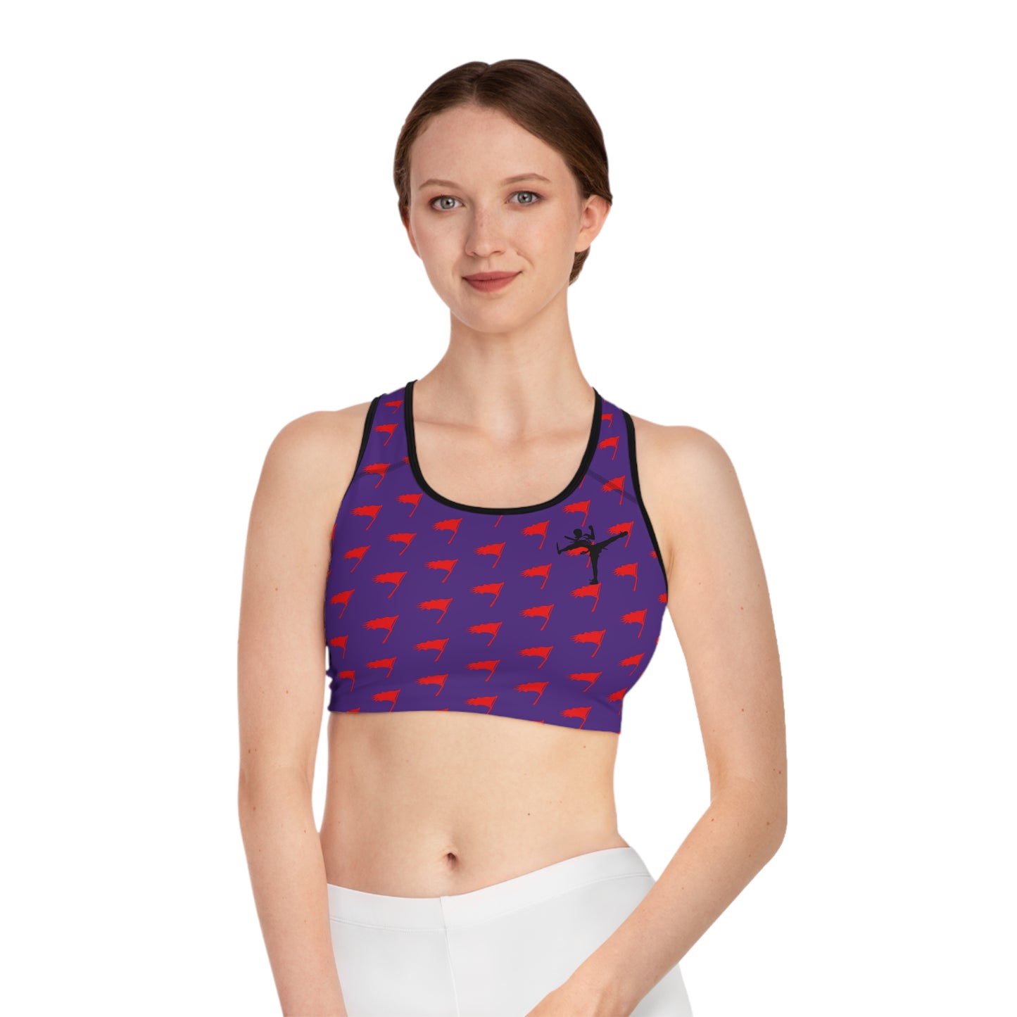 Sports Bra - The Art of Survival- Flag (All Over) Logo - Fitness - Brand