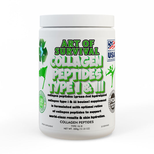 Collagen Peptides Type I & III Supplement (350g, 12.3oz)