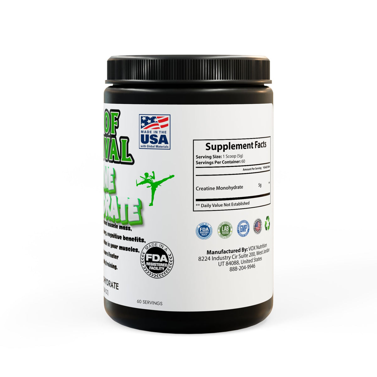 Creatine Monohydrate Supplement (300g, 10.58oz)