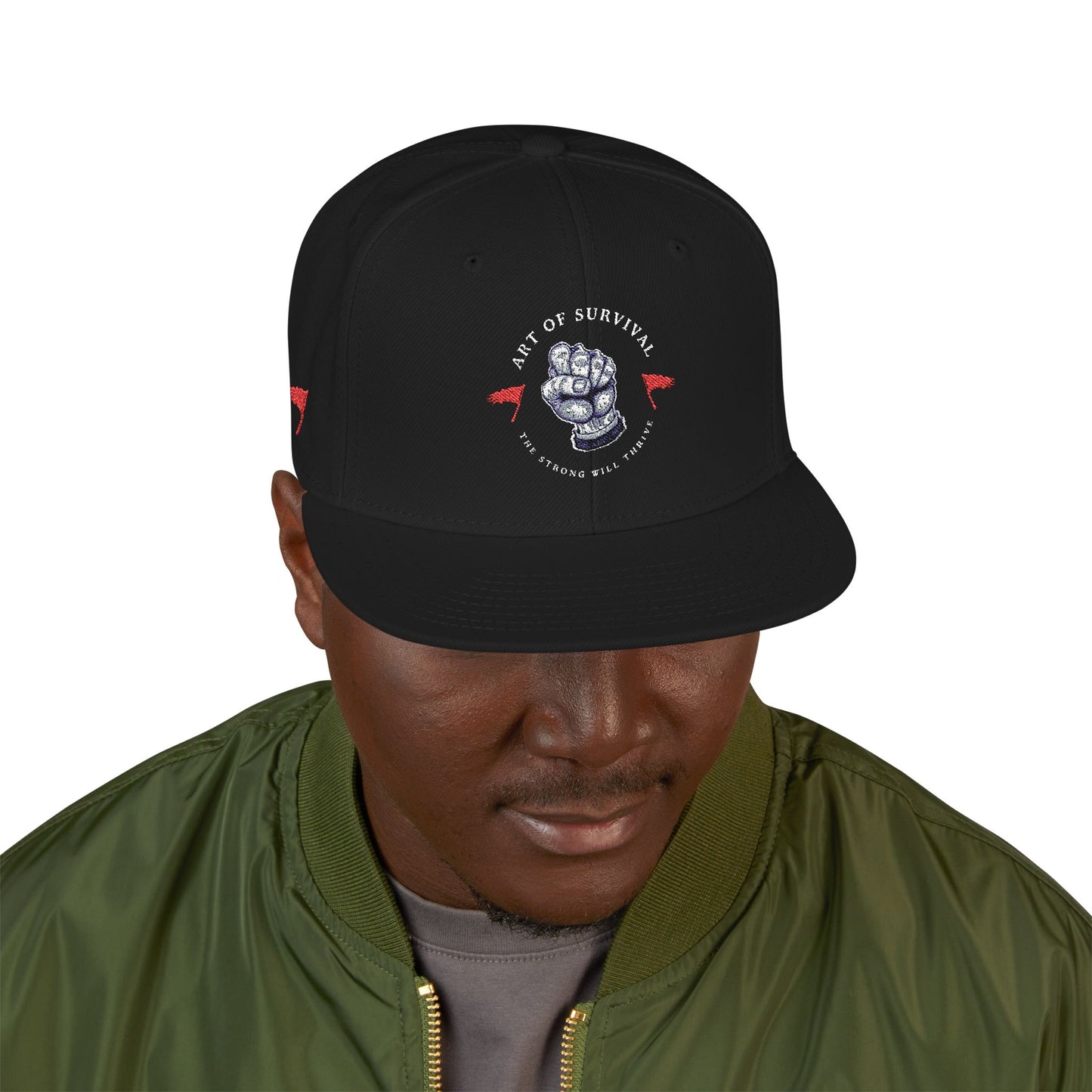 Snapback Cap - The Art of Survival Martial Arts Logo - Health & Fitness Lifestyle Brand