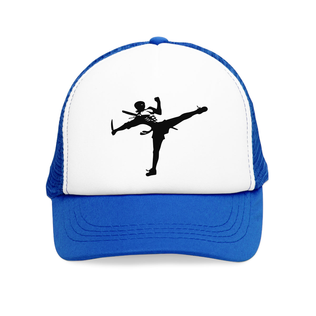 Dynamic Skeleton Kick Mesh Cap - Perfect for Sports and Halloween