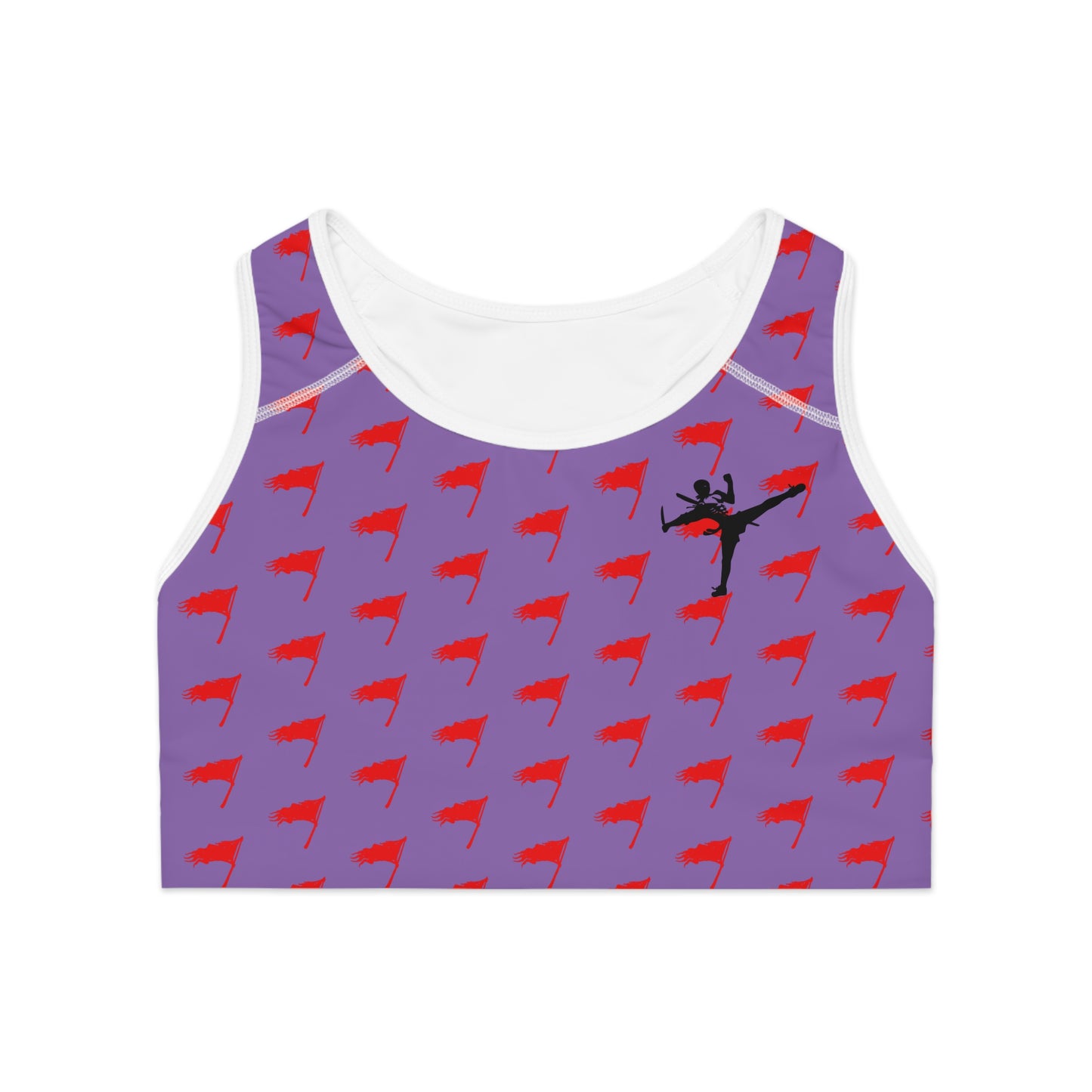 Sports Bra - The Art of Survival- Flag (All Over) Logo - Fitness - Brand