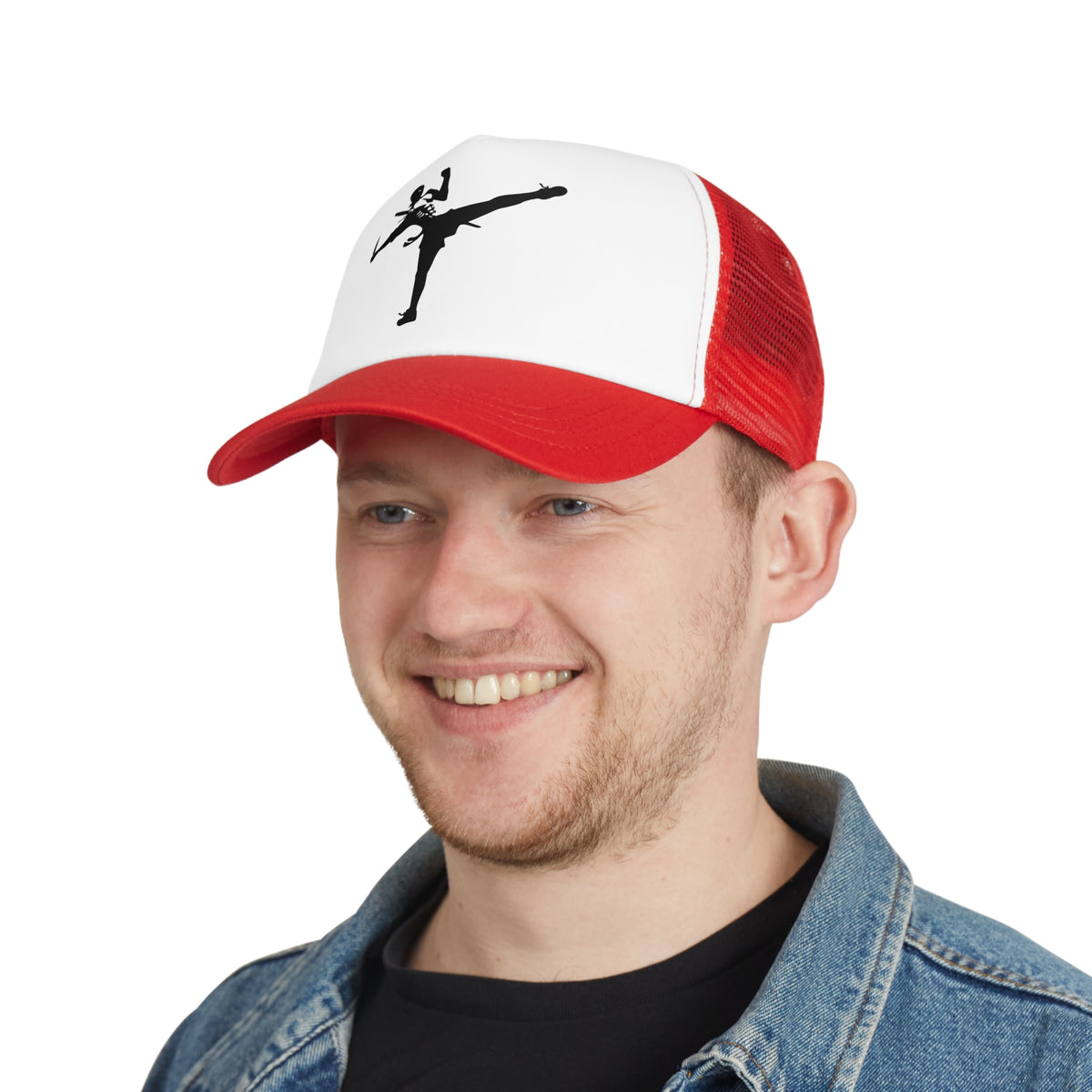 Dynamic Skeleton Kick Mesh Cap - Perfect for Sports and Halloween