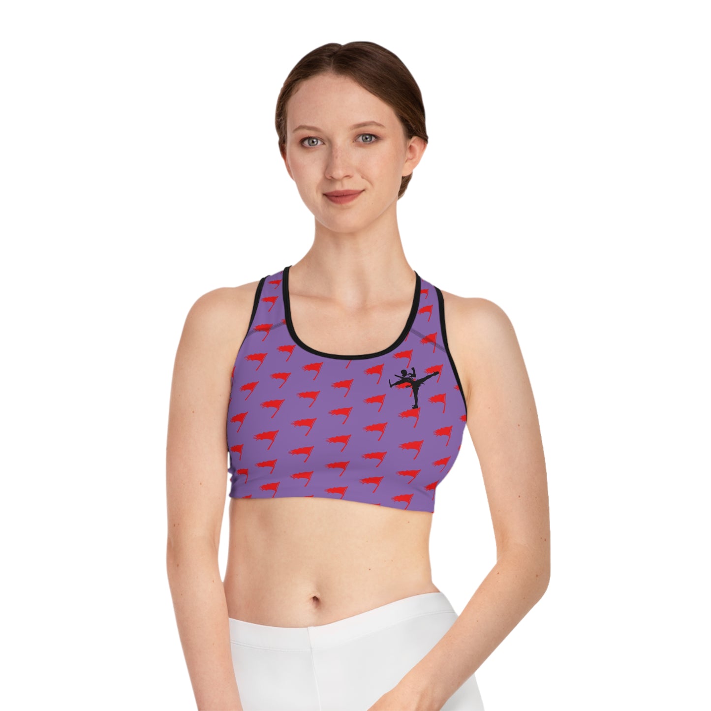 Sports Bra - The Art of Survival- Flag (All Over) Logo - Fitness - Brand