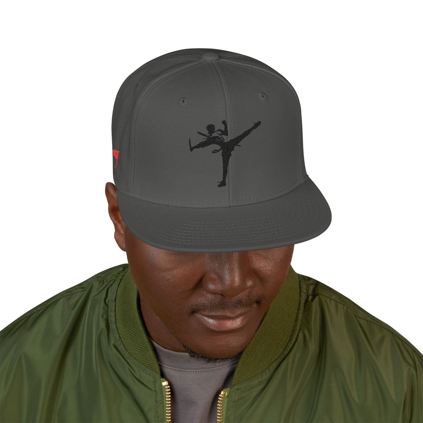 Snapback Cap - Art of Survival Ninja man Logo Embroidery Hat - Martial Arts Fitness Longevity Apparel