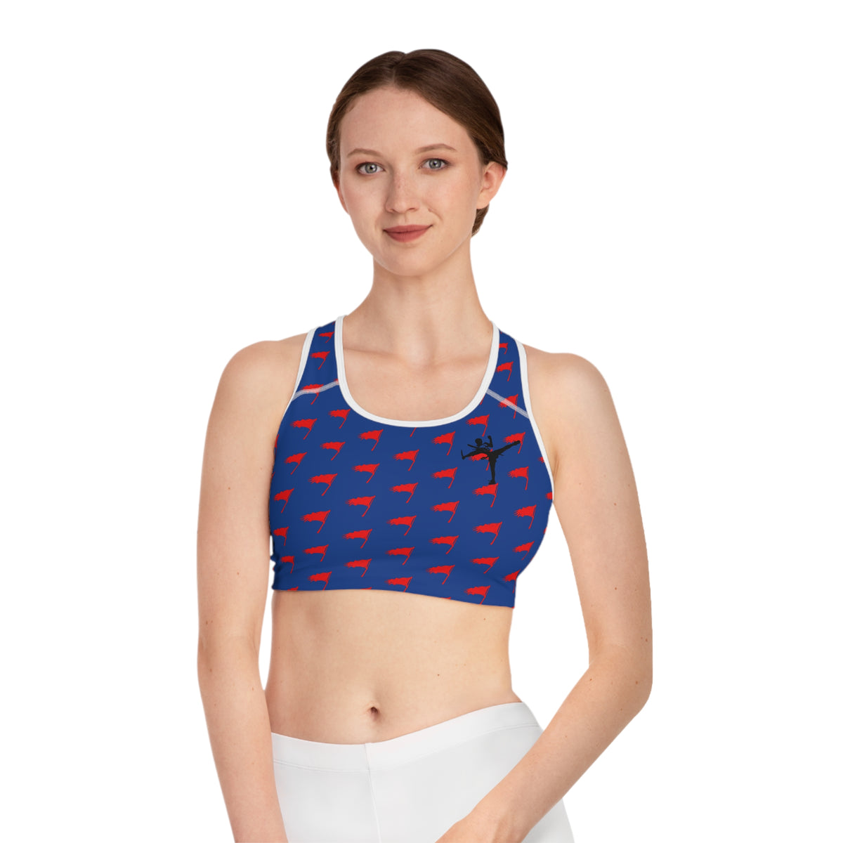 Sports Bra - The Art of Survival- Flag (All Over) Logo - Fitness - Brand