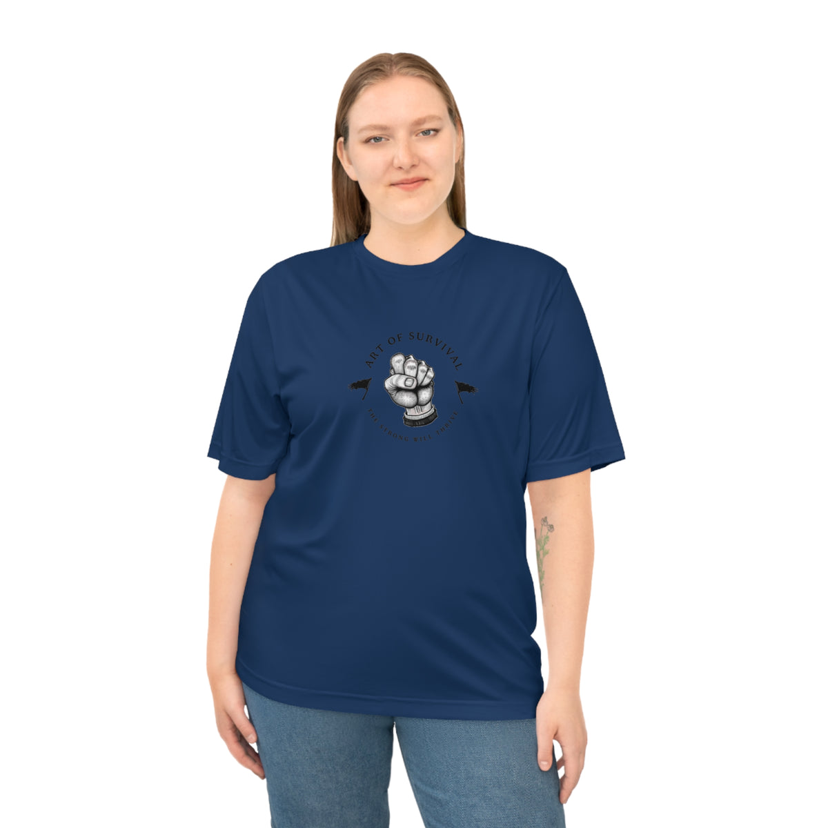 Martial Arts Logo Performance T-shirt - The Art of Survival - Fist