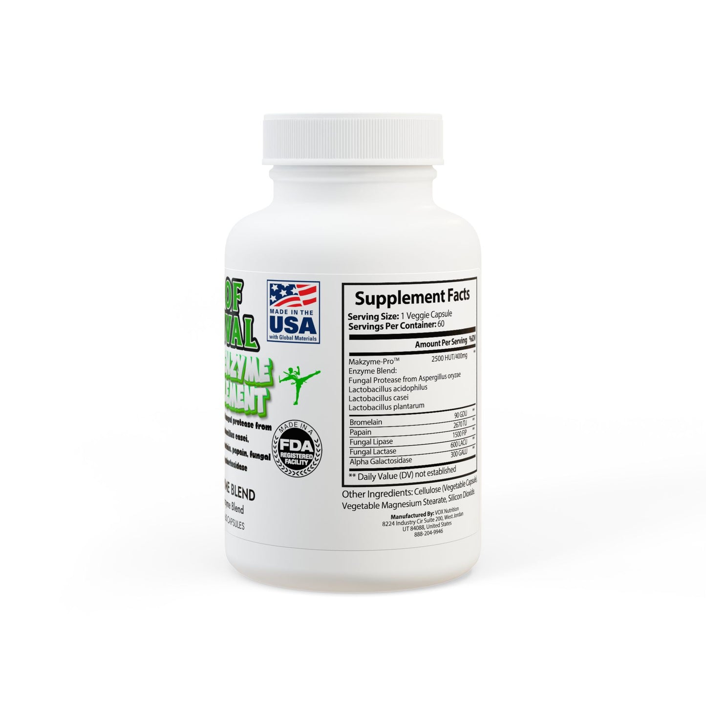 Digestive Enzyme Blend Supplement (60 Capsules)