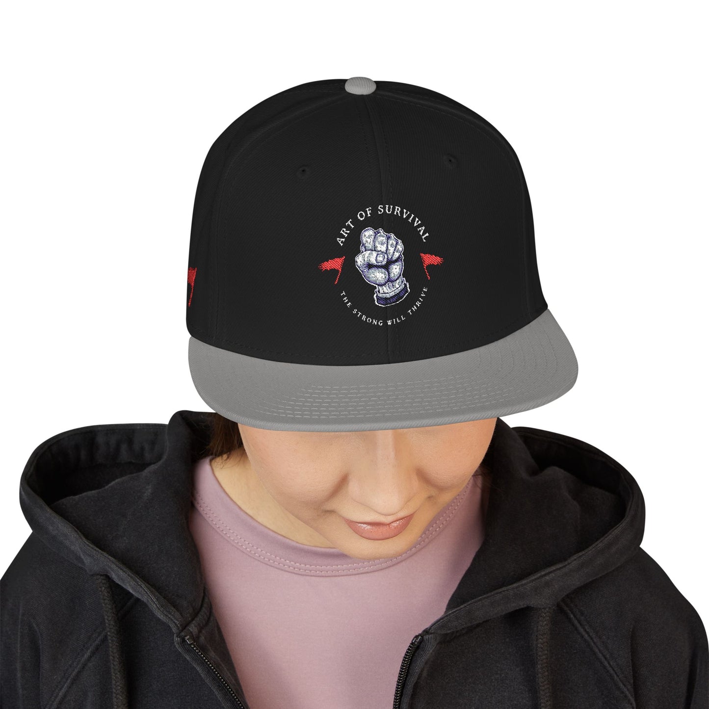Snapback Cap - The Art of Survival Martial Arts Logo - Health & Fitness Lifestyle Brand