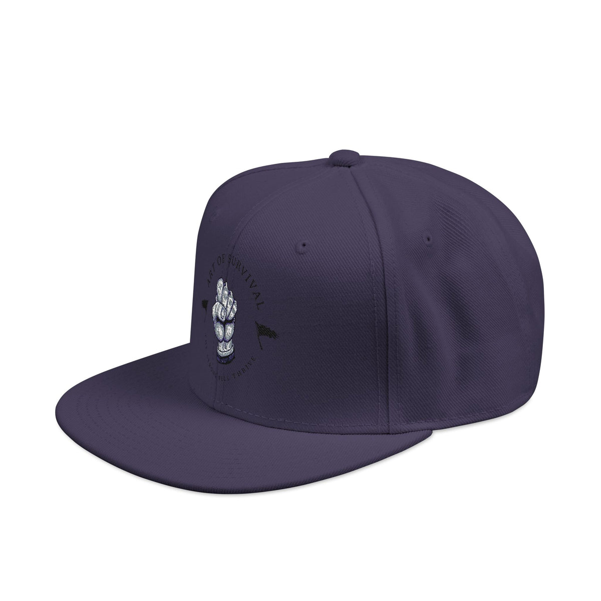 Snapback Cap - The Art of Survival - Fist Logo Embroidery Hat -Fitness Apparel
