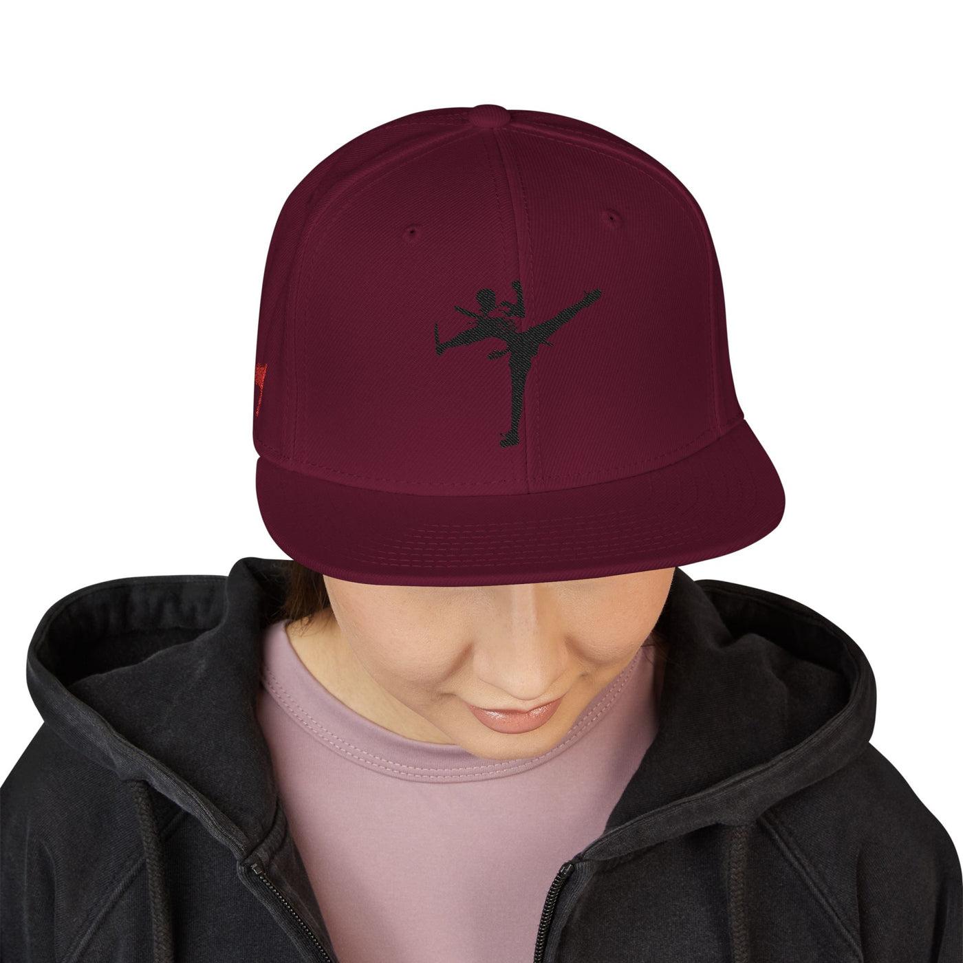 Snapback Cap - Art of Survival Ninja man Logo Embroidery Hat - Martial Arts Fitness Longevity Apparel