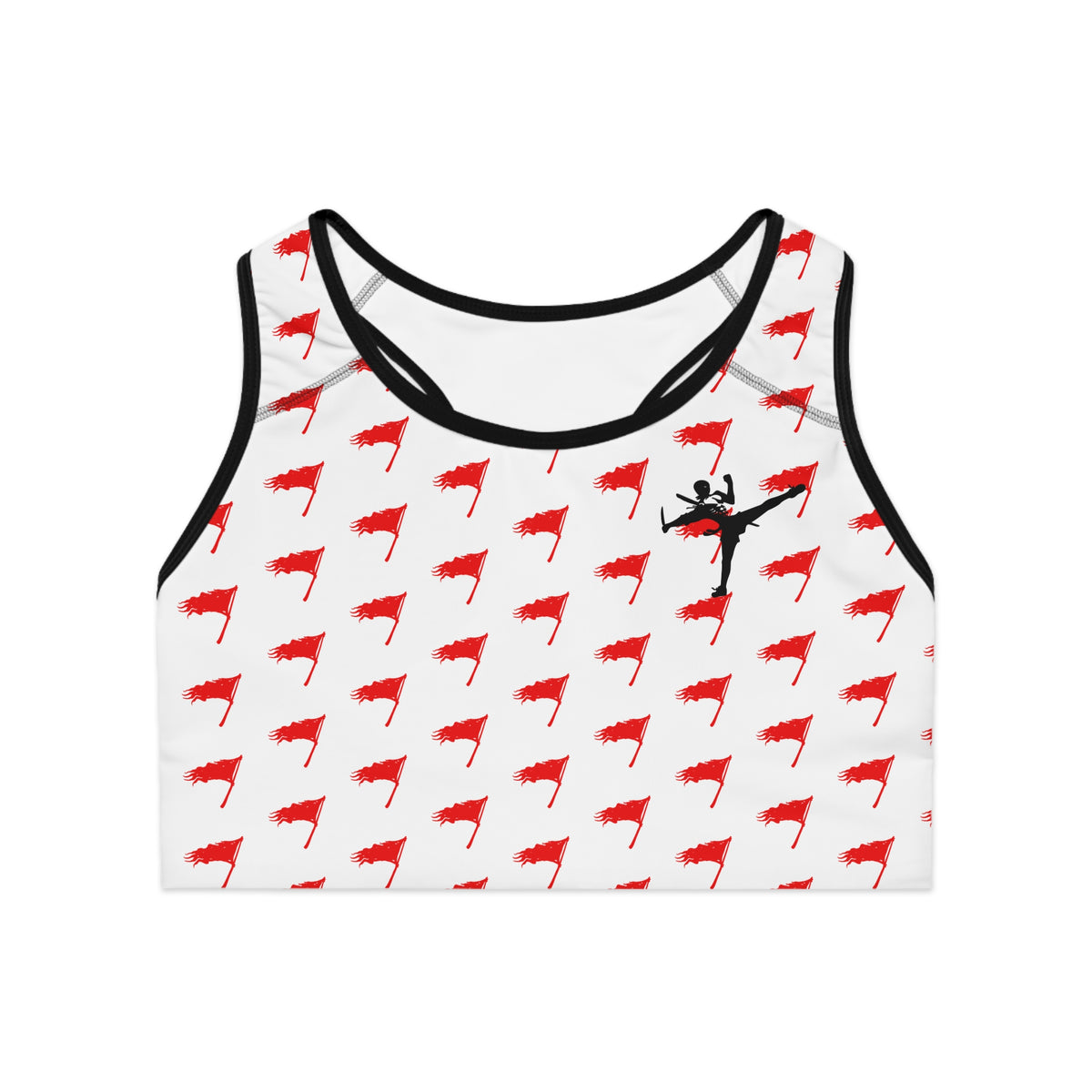 Sports Bra - The Art of Survival - Flag (All Over) Logo - Fitness - Brand