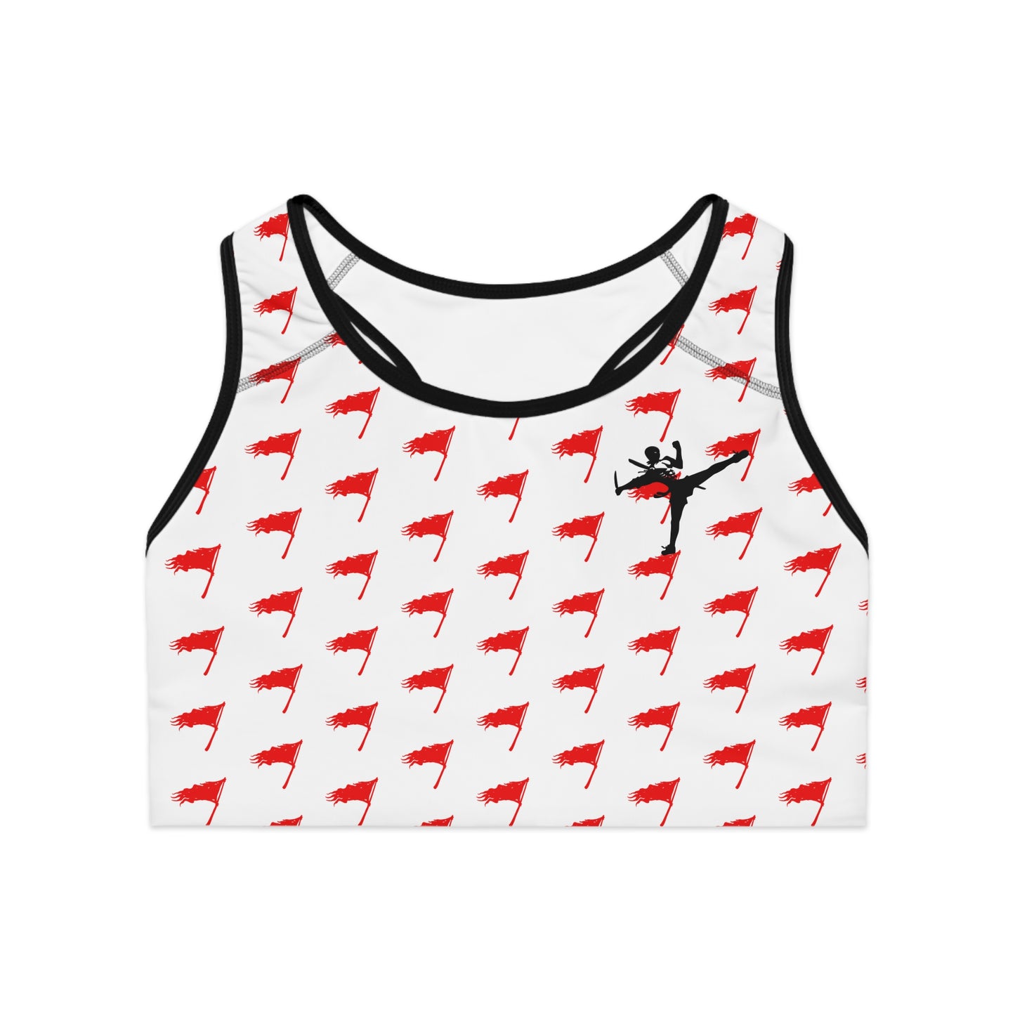 Sports Bra - The Art of Survival - Flag (All Over) Logo - Fitness - Brand