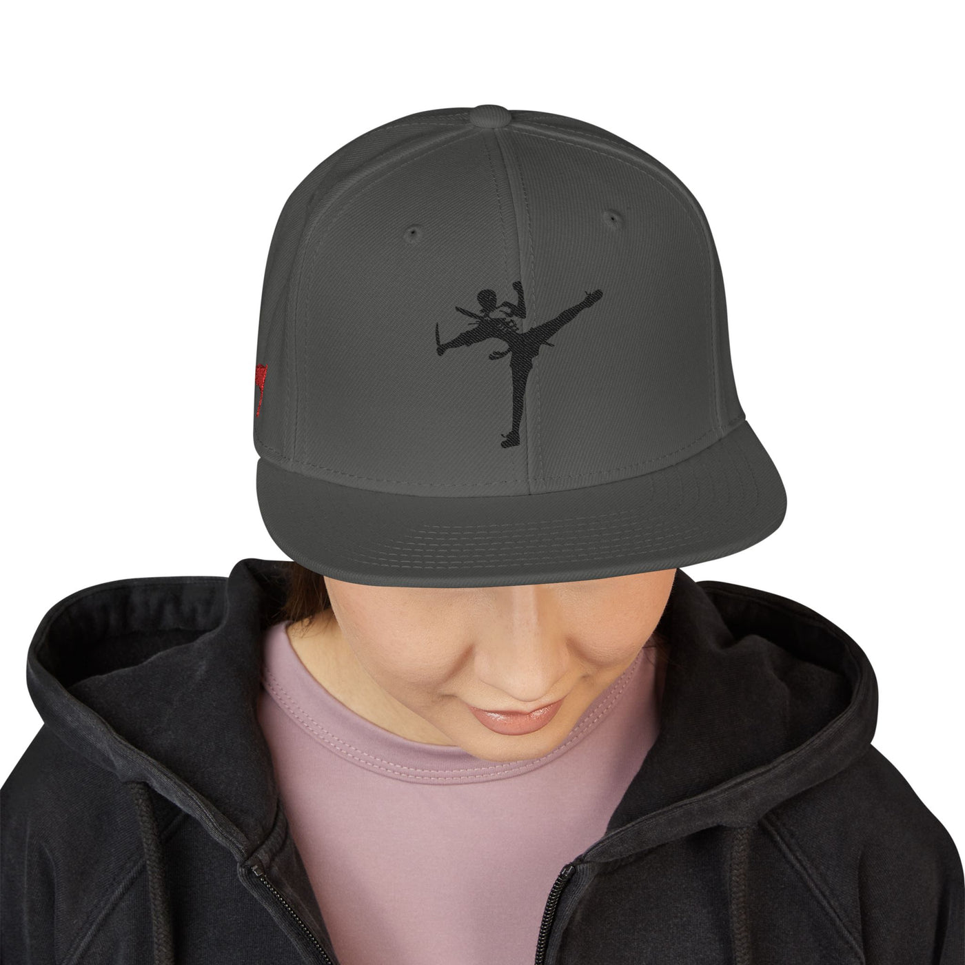 Snapback Cap - Art of Survival Ninja man Logo Embroidery Hat - Martial Arts Fitness Longevity Apparel