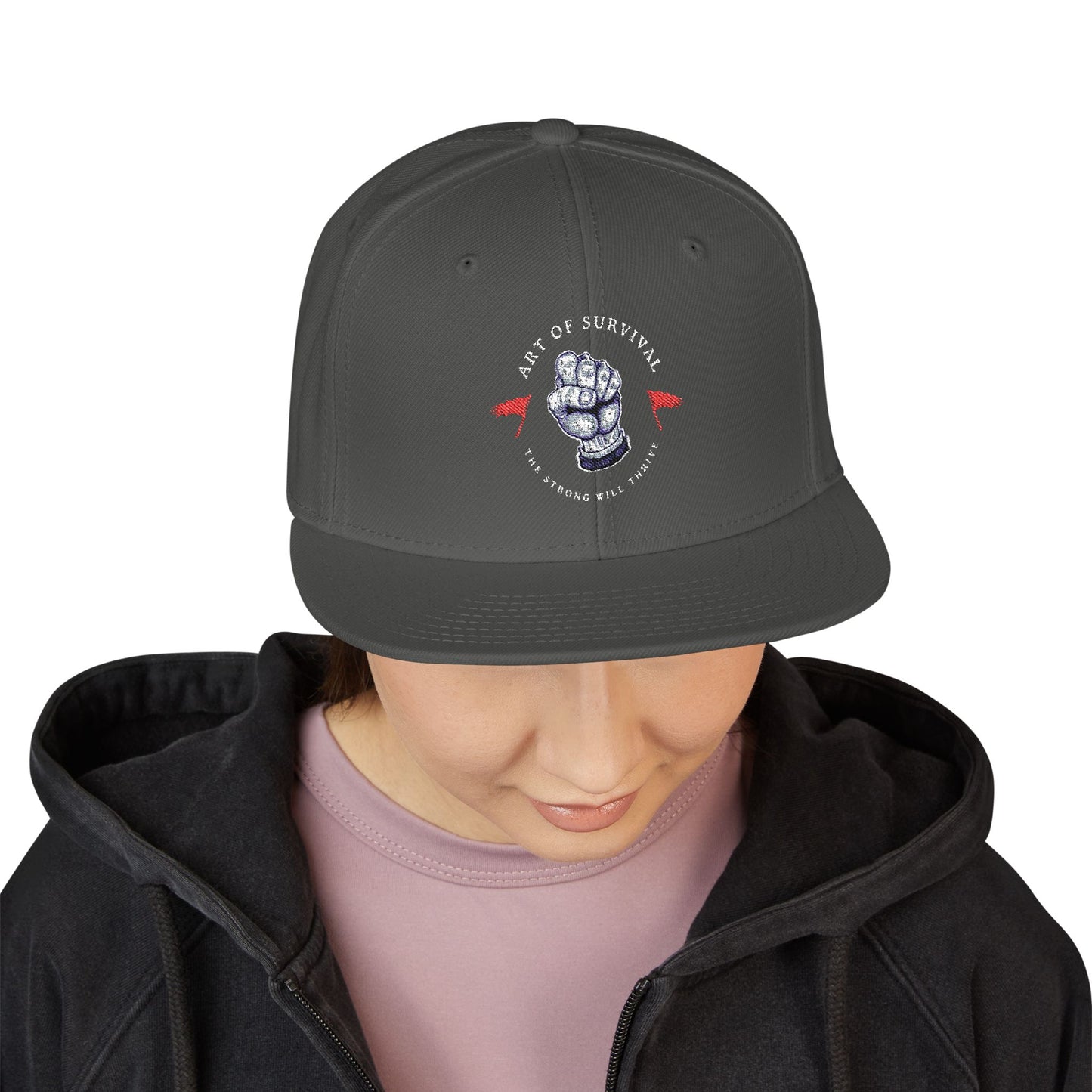 Snapback Cap - The Art of Survival Martial Arts Logo - Health & Fitness Lifestyle Brand