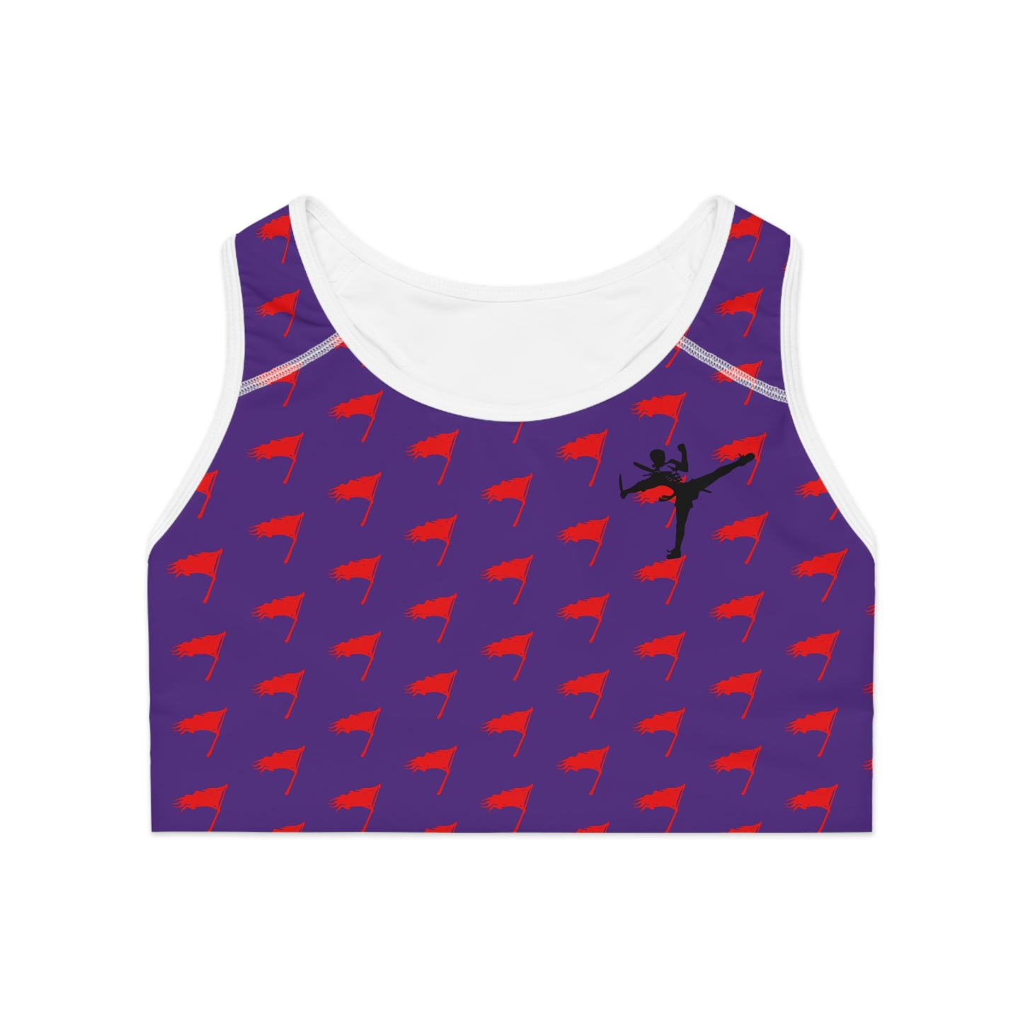 Sports Bra - The Art of Survival- Flag (All Over) Logo - Fitness - Brand
