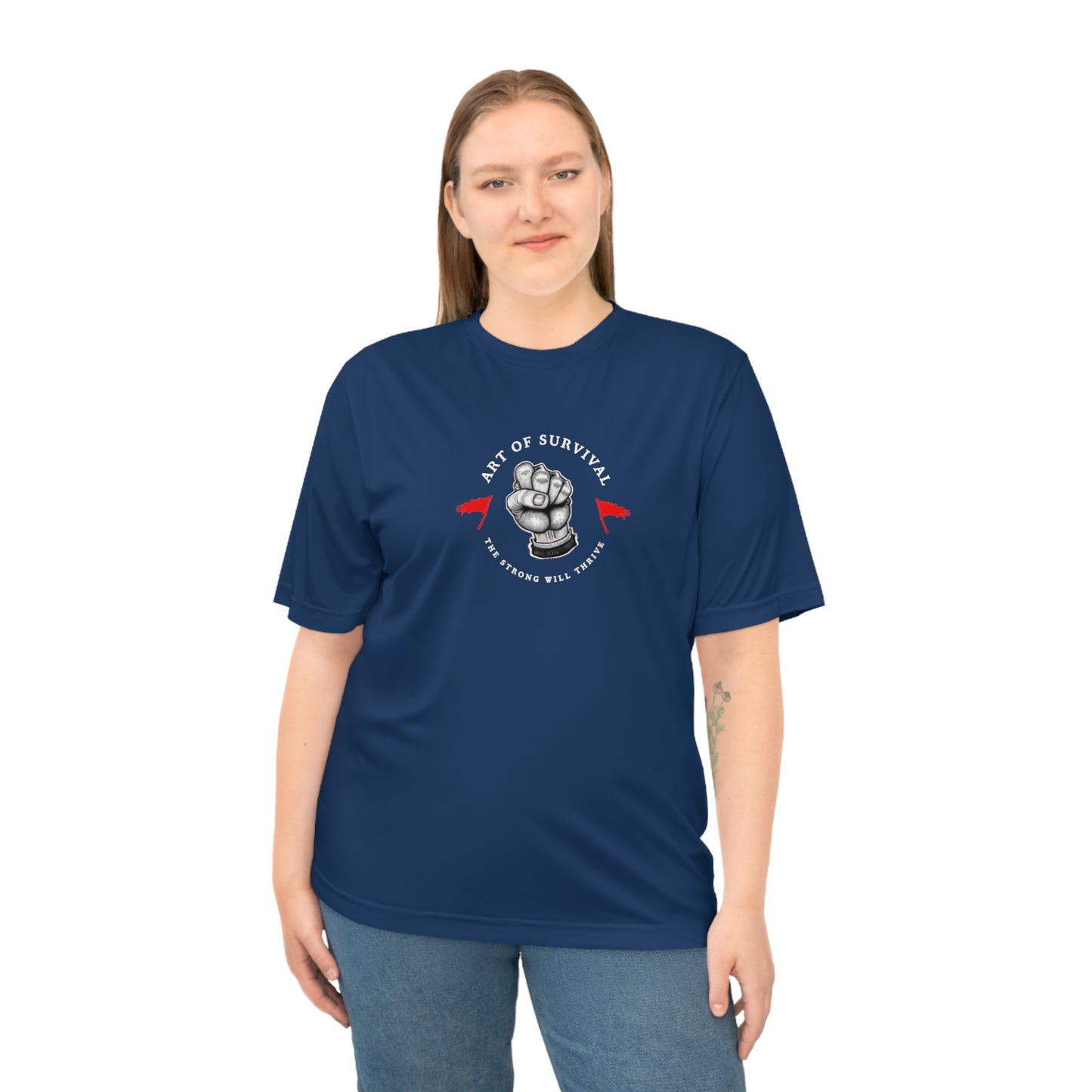 Martial Arts Logo Performance T-shirt - The Art of Survival - Fist