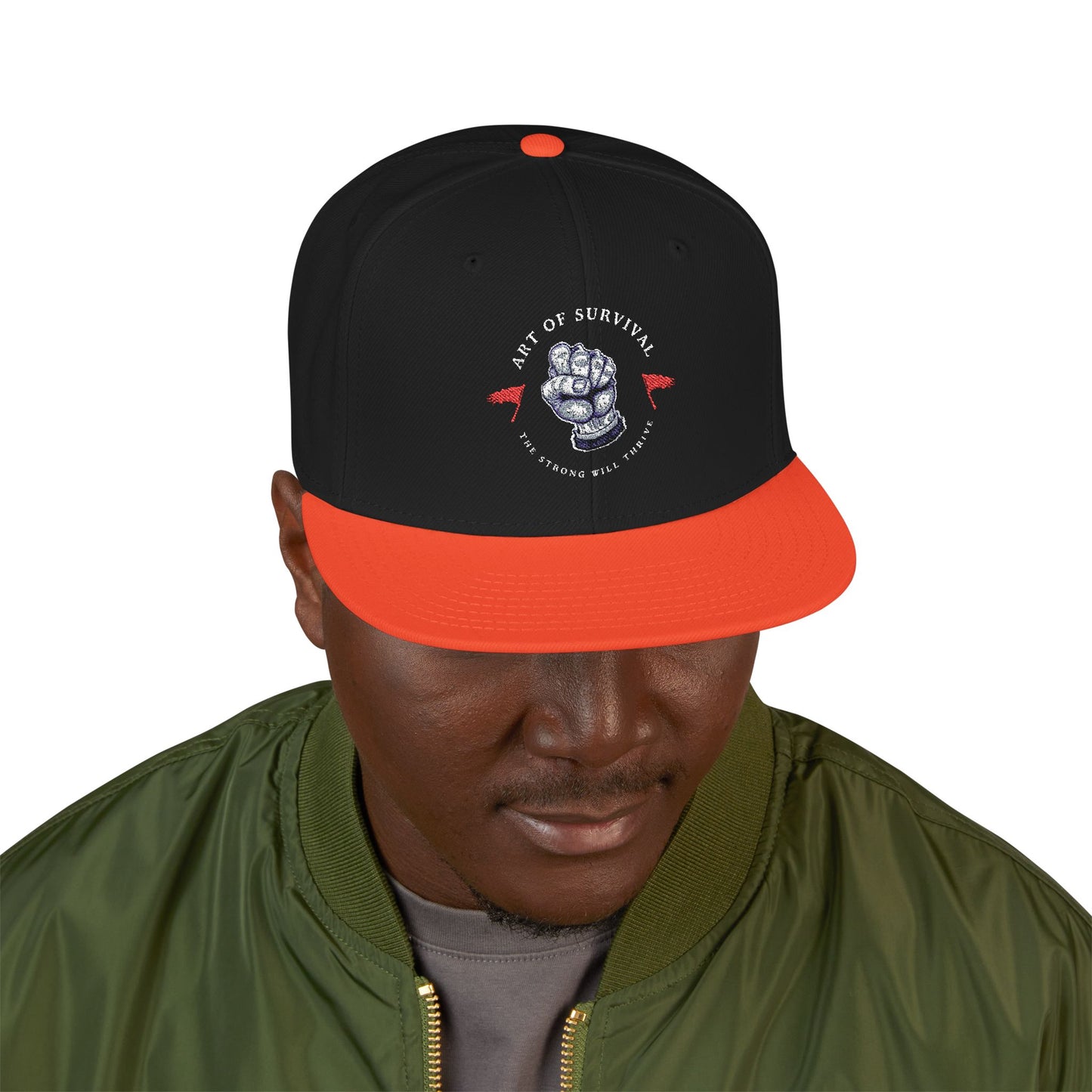 Snapback Cap - The Art of Survival Martial Arts Logo - Health & Fitness Lifestyle Brand