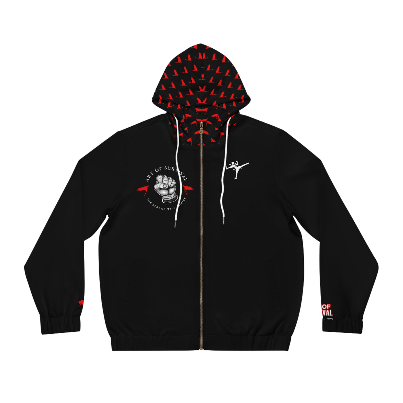 Full-Zip Hoodie - The Art of Survival - Martial Arts Logo
